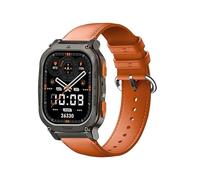 GIOPUEY 22mm Correas Compatible con KOSPET Tank M2/M3/M3 Ultra 2/T2/T3/T3 Ultra 2/Magic R10/P10/Pluse/ORB, Piel Genuina La Correa [Resistente al Desgaste] [Transpirable] Pulsera - Orange