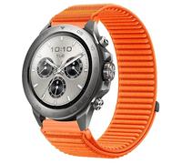 GIOPUEY 22mm Correas Compatible con Mibro Watch GS Active/Active2/GS Pro/Pro 2/Lite 3 Pro/GT, Nylon Transpirable Sport Correa Loop Deportiva de Nylon Trenzado Strap Band - Orange