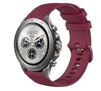 GIOPUEY 22mm Correas Compatible con Mibro Watch GS Active/Active2/GS Pro/Pro 2/Lite 3 Pro/GT, Suave Silicona La Correa [Resistente al Desgaste] [Transpirable] Pulsera - Dark Red