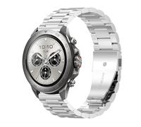 GIOPUEY 22mm Correas Compatible con Mibro Watch GS Explorer/Explorer S, Acero Inoxidable La Correa [Resistente al Desgaste] Pulsera - Silver