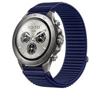 GIOPUEY 22mm Correas Compatible con Mibro Watch GS Explorer/Explorer S, Nylon Transpirable Sport Correa Loop Deportiva de Nylon Trenzado Strap Band - Darkblue