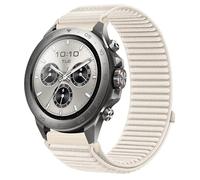 GIOPUEY 22mm Correas Compatible con Mibro Watch GS Explorer/Explorer S, Nylon Transpirable Sport Correa Loop Deportiva de Nylon Trenzado Strap Band - Beige