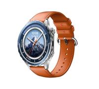 GIOPUEY 22mm Correas Compatible con OnePlus Watch 3/2/2R/OPPO Watch X/X2/Sport, piel genuina La Correa [Resistente al Desgaste] [Transpirable] Pulsera - Orange