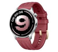 GIOPUEY 22mm Correas Compatible con OPPO Watch S/X/X2/X3/OnePlus Watch Lite/4/3/2/2R, Suave Silicona La Correa [Resistente al Desgaste] [Transpirable] Pulsera - Wine Red
