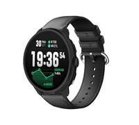 GIOPUEY 22mm Correas Compatible con Suunto Run/Race/Race S/Race2/Vertical/Suunto 5 Peak/9 Peak/Ocean, Piel Genuina La Correa [Resistente al Desgaste] [Transpirable] Pulsera - Black