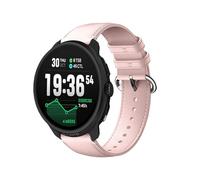 GIOPUEY 22mm Correas Compatible con Suunto Run/Race/Race S/Race2/Vertical/Suunto 5 Peak/9 Peak/Ocean, Piel Genuina La Correa [Resistente al Desgaste] [Transpirable] Pulsera - Pink