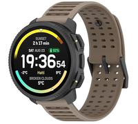 GIOPUEY 22mm Correas Compatible con SUUNTO Vertical 2/Vertical/Race2/Race/Race S/Run, Suave TPU La Correa [Diseño de Color de Empalme] - Brown