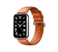 GIOPUEY 22mm Correas Compatible con Xiaomi Redmi Watch 5 Lite/5 Active, piel genuina La Correa [Resistente al Desgaste] [Transpirable] Pulsera - Orange