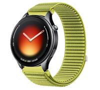 GIOPUEY 22mm Correas Compatible con Xiaomi Watch 5, Nylon Transpirable Sport Correa Loop Deportiva de Nylon Trenzado Strap Band - Green