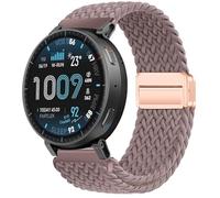 GIOPUEY 22mm Correas Magnética Compatible con Amazfit Active MAX, Correa Tejida de Nailon Suave [Unisexo] [Transpirable] - Purple