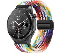 GIOPUEY 22mm Correas Magnética Compatible con Hama Smartwatch 9000/7010/6910/5000, Correa Tejida de Nailon Suave [Unisexo] [Transpirable] - Colourful-B