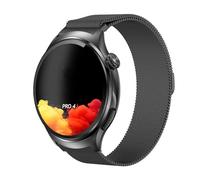 GIOPUEY 22mm Correas Magnética Compatible con Knauermann Pro4 RUND/Pro3 RUND/Pro3FE/Plus, Pulsera Trenzada de Acero Inoxidable [magnético] Pulsera - Black