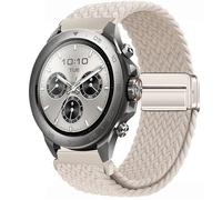 GIOPUEY 22mm Correas Magnética Compatible con Mibro Watch GS Explorer/Explorer S, Correa Tejida de Nailon Suave [Unisexo] [Transpirable] - Beige