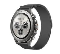 GIOPUEY 22mm Correas Magnética Compatible con Mibro Watch GS Explorer/Explorer S, Pulsera Trenzada de Acero Inoxidable [magnético] Pulsera - Black