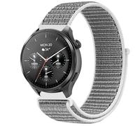 GIOPUEY 22mm Nylon Correas Compatible con Hama Smartwatch 9000/7010/6910/5000, Transpirable Sport Correa Loop Deportiva de Nylon Trenzado, Mujer Hombres - Grey