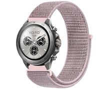 GIOPUEY 22mm Nylon Correas Compatible con Mibro Watch GS Explorer/Explorer S, Transpirable Sport Correa Loop Deportiva de Nylon Trenzado, Mujer Hombres - Pink