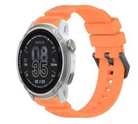 GIOPUEY 24mm Correas Compatible con COROS Apex 4 46mm, Suave Silicona La Correa [Resistente al Desgaste] [Transpirable] Pulsera - Orange
