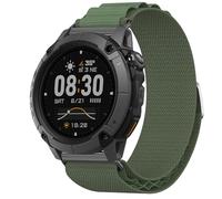 GIOPUEY 24mm Correas Compatible con COROS Nomad, Correa Tejida de Nailon Suave [Unisexo] - Green