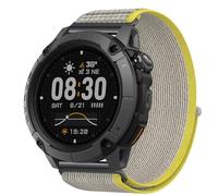 GIOPUEY 24mm Correas Compatible con COROS Nomad, Correa Tejida de Nailon Suave [Unisexo] [Transpirable] - Yellow