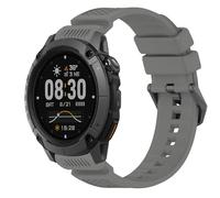 GIOPUEY 24mm Correas Compatible con COROS Nomad, Suave Silicona La Correa [Resistente al Desgaste] [Transpirable] Pulsera - Grey