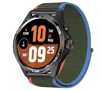 GIOPUEY 24mm Correas Compatible con TicWatch Atlas, Correa Tejida de Nailon Suave [Unisexo] [Transpirable] - Green