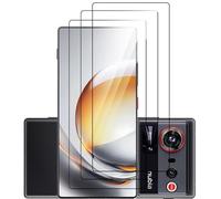 GIOPUEY [3 Pack Cristal Templado Compatible con Nubia Z80 Ultra, Vidrio de Alta Transmitancia, Inastillable, Protección Completa, Protector Pantalla