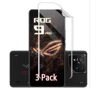 GIOPUEY [3 Pack Protector Pantalla Compatible con ASUS ROG Phone 9/9 Pro, TPU Flexible de Alta Transmitancia, Ultra Delgado, Inastillable, Funda Compatible, Suave