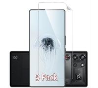 GIOPUEY [3 Pack Protector Pantalla Compatible con Nubia Red Magic 10 Pro, TPU Flexible de Alta Transmitancia, Ultra Delgado, Inastillable, Funda Compatible, Suave