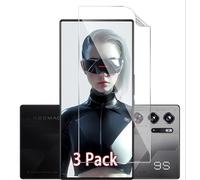 GIOPUEY [3 Pack Protector Pantalla Compatible con Nubia RedMagic 9S Pro, TPU Flexible de Alta Transmitancia, Ultra Delgado, Inastillable, Funda Compatible, Suave