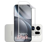 GIOPUEY [3 Pack Protector Pantalla Compatible con OPPO Find X9 Pro, TPU Flexible de Alta Transmitancia, Ultra Delgado, Inastillable, Funda Compatible, Suave