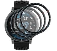 GIOPUEY 3 Unidades Protector de Pantalla para Amazfit Active MAX, [Cobertura Completa] HD Material Compuesto Láminas Protectora con Capa Oleófoba - Transparente