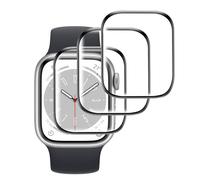 GIOPUEY 3 Unidades Protector de Pantalla para Apple Watch Series 9 41mm, [Cobertura Completa] HD Material Compuesto Láminas Protectora con Capa Oleófoba - Transparente