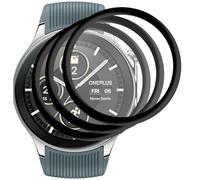 GIOPUEY 3 Unidades Protector de Pantalla para OnePlus Watch 2/OPPO Watch X, [Cobertura Completa] HD Material Compuesto Láminas Protectora con Capa Oleófoba - Transparente