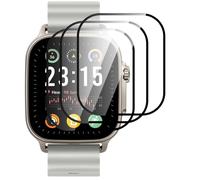 GIOPUEY 3 Unidades Protector de Pantalla para Realme Watch 5, [Cobertura Completa] HD Material Compuesto Láminas Protectora con Capa Oleófoba - Transparente