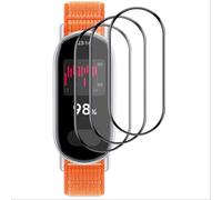 GIOPUEY 3 Unidades Protector de Pantalla para Xiaomi Mi Smart Band 9, [Cobertura Completa] HD Material Compuesto Láminas Protectora con Capa Oleófoba - Transparente