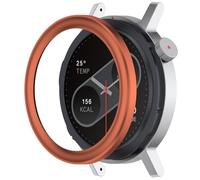GIOPUEY Acero Inoxidable Anillo para Nothing CMF Watch Pro 2, Bezel Styling Ring Adhesive Cover Protector Anti arañazos y colisiones - yj-Orange