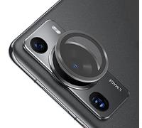 GIOPUEY Cámara Protector para Huawei P60 Pro, [Material 2 en 1] Borde de Metal + Película Protectora Templada, Lente de la Cámara de Protección de 360 Grados para Huawei P60 Pro - Black