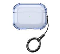 GIOPUEY Clear Funda Compatible con Airpods Pro 3 2025, Ultradelgado TPU Case Cover, Anti-caída, Portátil - Transparent Blue