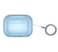 GIOPUEY Clear Funda Compatible con Airpods Pro 3 2025, Ultradelgado TPU Case Cover, Anti-caída, Portátil - Transparent Blue