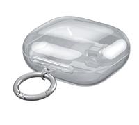 GIOPUEY Clear Funda Compatible con Beats Powerbeats Fit 2025, Ultradelgado TPU Case Cover, Anti-caída, Portátil - Transparent Black