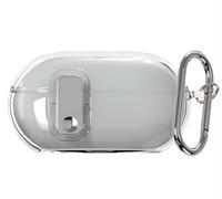 GIOPUEY Clear Funda Compatible con Beats Solo Buds, Ultradelgado TPU Case Cover, Anti-caída, Portátil - Transparent
