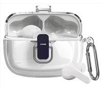 GIOPUEY Clear Funda Compatible con JBL Wave Beam/Wave Beam 2, Ultradelgado TPU Case Cover, Anti-caída, Portátil
