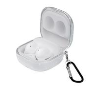 GIOPUEY Clear Funda Compatible con Samsung Galaxy Buds FE/Buds Pro/Buds Live/Buds 2/Buds 2 Pro, Ultradelgado TPU Case Cover, Anti-caída, Portátil - Bling Transparent