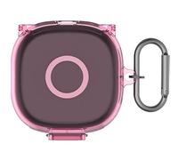 GIOPUEY Clear Funda Compatible con SHOKZ OpenFit 2 T920, Ultradelgado TPU Case Cover, Anti-caída, Portátil - Transparent Pink