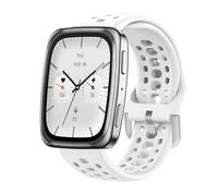 GIOPUEY Correas Compatible con Amazfit Active 2/2 Square/Active/Cheetah Square/Bip 3/Bip 3 Pro/GTR Mini, Suave silicona La Correa [Resistente al Desgaste] [Transpirable] Pulsera - white