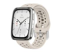 GIOPUEY Correas Compatible con Amazfit Active 2/2 Square/Active/Cheetah Square/Bip 3/Bip 3 Pro/GTR Mini, Suave silicona La Correa [Resistente al Desgaste] [Transpirable] Pulsera - beige