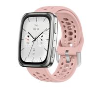 GIOPUEY Correas Compatible con Amazfit Active 2/2 Square/Active/Cheetah Square/Bip 3/Bip 3 Pro/GTR Mini, Suave silicona La Correa [Resistente al Desgaste] [Transpirable] Pulsera - pink