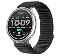GIOPUEY Correas Compatible con Amazfit Active 2 44mm, Nylon Transpirable Sport Correa Loop Deportiva de Nylon Trenzado Strap Band - Black