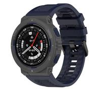 GIOPUEY Correas Compatible con Amazfit Active Edge, Suave Silicona La Correa [Resistente al Desgaste] [Transpirable] Pulsera - Dark Blue