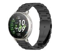 GIOPUEY Correas Compatible con Amazfit Active Max/Balance 2/Bip 6, Acero inoxidable La Correa [Resistente al Desgaste] Pulsera - black